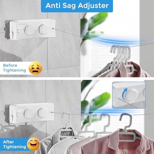 Retractable Clothesline, 16.7 Ft Heavy-Duty 44 lb Laundry Line - Image 7