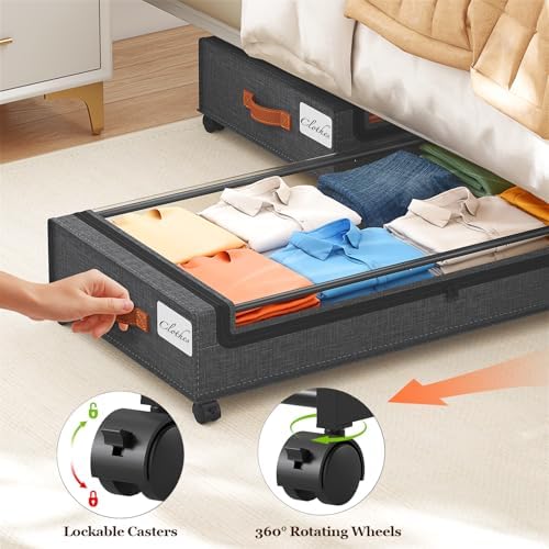 Yecaye 70L Under Bed Storage - Image 3