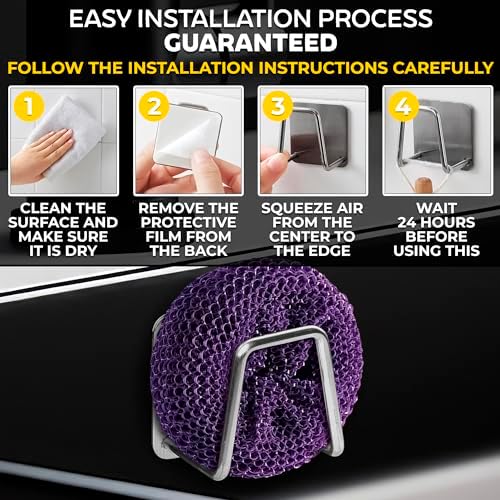 NADOBA Stainless Steel Sponge Holder - Image 4