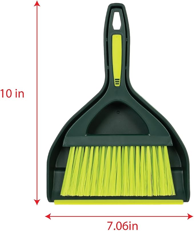 Pine-Sol Mini Dustpan and Brush Set | Nesting Snap-On Design | Portable - Image 3