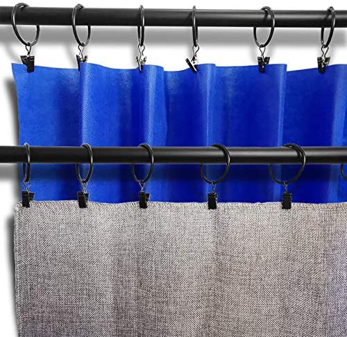 LLPJS 40 Pack Metal Curtain Rings - Image 6