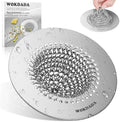 WOKDADA Reversible Kitchen Sink Drain Strainer, Anti-Clog Flat Edge Design by Wokdada