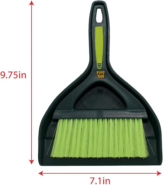 Pine-Sol Mini Dustpan and Brush Set | Nesting Snap-On Design | Portable - Image 3