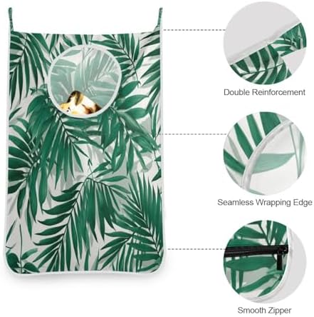 2PCS Hanging Laundry Hamper Bag Over the Door Laundry Hamper Wall Hamper Large - Image 6