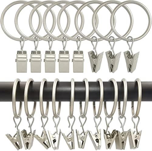 LLPJS 100 Pack Curtain Rings by LLPJSCurtainRingsClipHooks