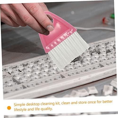 2sets Mini Desktop Cleaning Broom Set Portable Dustpan and Brush Combo - Image 2
