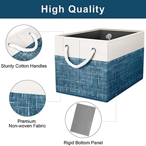 Fab totes Storage Bins 2-Pack, Foldable Storage Baskets - Image 3