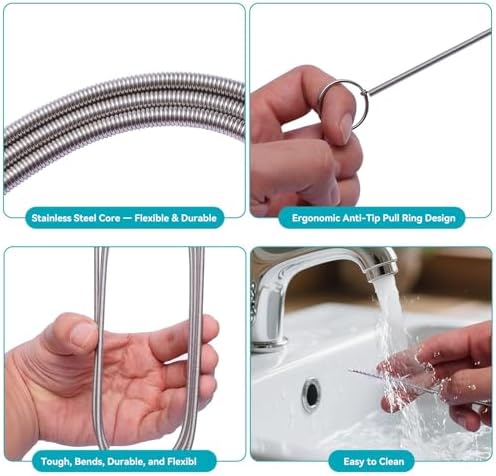 2-Pack 120-Inch Flexible Drain Brush - Image 5