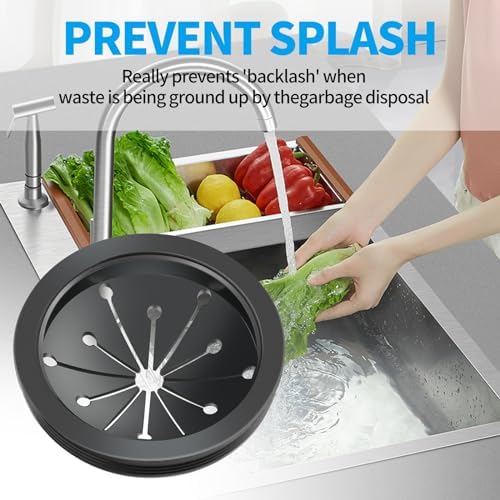 2 Pcs Garbage Disposal Splash Guard, 3 1/8" Sink Rubber Guard, by Dincerpen - Image 3