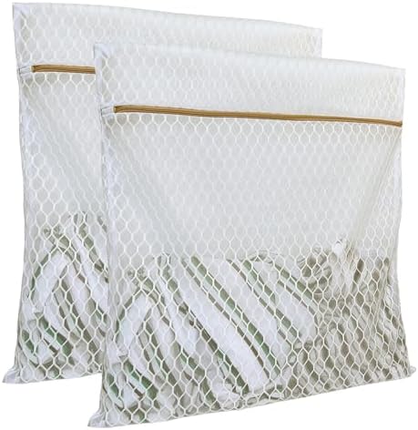 2 Pack Laundry Bag, Durable Big Honeycomb Mesh Laundry Bags Suitable by DuomiW