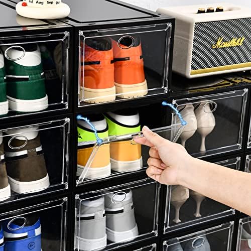 12 Pack Shoe Storage, Stackable Shoe Organizer - Image 6