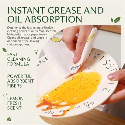 50Pcs Per Roll Reusable Cleaning Lazy Rags, Washable Wet and Dry Towels & - Image 3