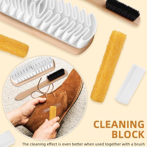 6Pcs Suede Brush Eraser Cleaner Kit Magic Rubber Shoe Brush - Image 3
