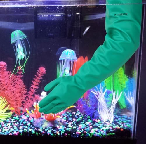 Aquarium Gloves for Fish Tank Maintenance, Shoulder Length Waterproof Long - Image 3