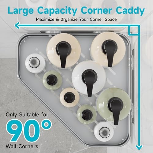Veken Aluminum Corner Shower Caddy 4-Pack, Never Rust&Large Capacity - Image 4