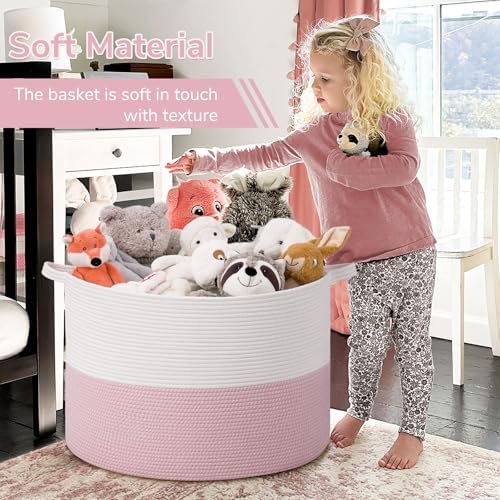 INDRESSME 115L Extra Large Pink Laundry Basket - Image 6