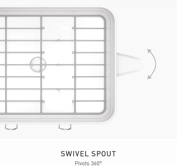 simplehuman Steel Frame Dishrack, Large Capacity Dish Drying Rack, 360º Easy - Image 3