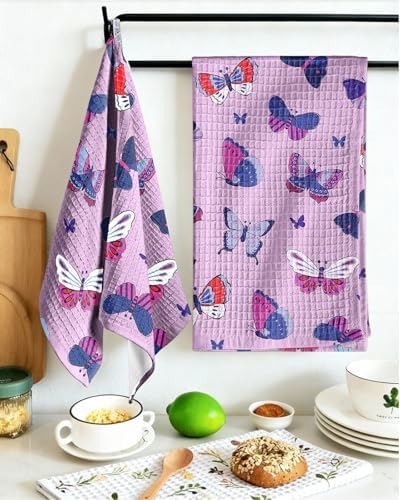 Miss Adola 370GSM Cotton Waffle Kitchen Towels - Image 5