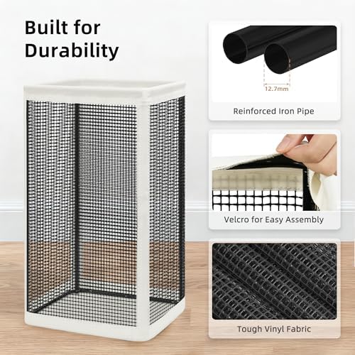 STORAGE MANIAC Mesh Laundry Hamper, 23.7 Gal. Tall Laundry Basket - Image 5