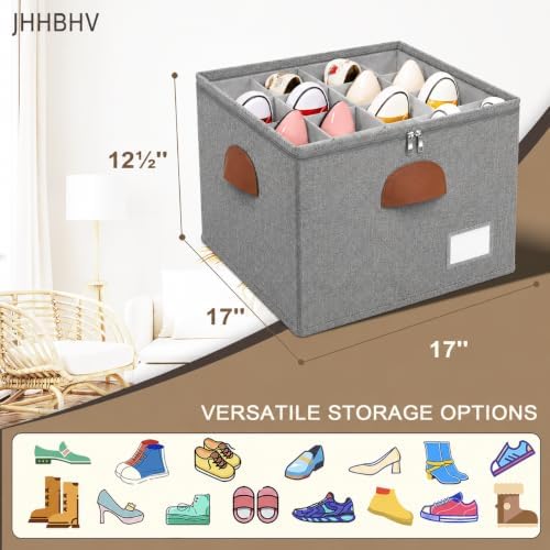 2 Pack Shoe Organizer for Closet - Image 2