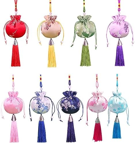 Snadulor 30 Pcs Drawstring Sachet Bags, Chinese Sachet Silk Brocade Coin Bags by Snadulor