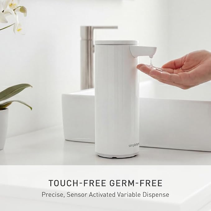 simplehuman Liquid Sensor Pump, 9 oz Automatic Soap Dispenser - Image 3