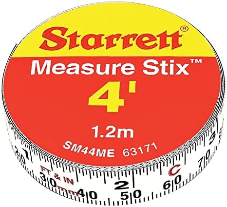 Starrett Tape Measure Stix, 1/2" x 48", S12 Style by Starrett