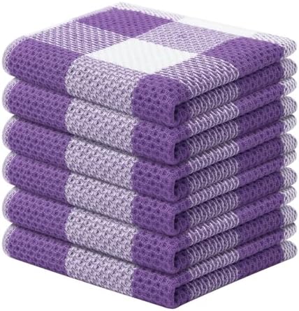 Mordimy Cotton Waffle Weave Dish Cloths, 6 Pack by Mordimy