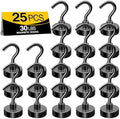 TRYMAG Magnetic Hooks for Cruise Cabins, 25 Pack by TRYMAGMagnets