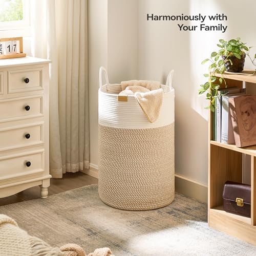Nunsino Laundry Hamper 75L, Large Laundry Basket - Image 2