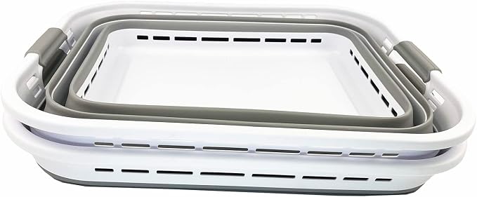 SAMMART 42L Collapsible Plastic Laundry Basket - Image 8