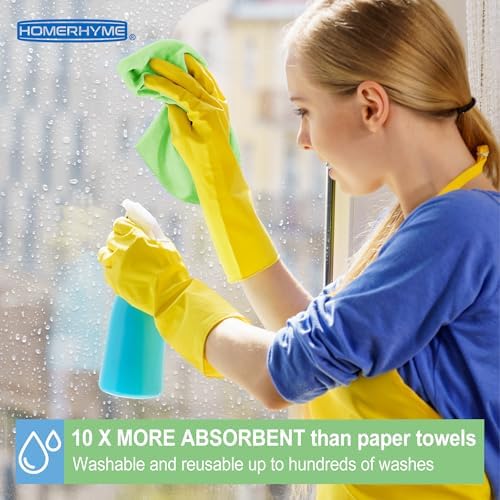 Microfiber Cleaning Cloth, 12 Pack Cleaning Rags, Reusable Microfiber Towels - Image 4