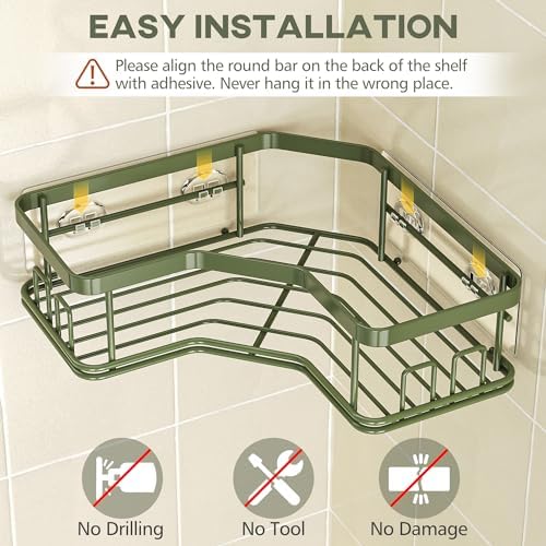 MAXIFFE 3 Pack X-Large Corner Shower Caddy - Image 3