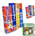 Evelots Kitchen Wrap & Food Bag Organizer Wall/Cabinet Mount by Evelots