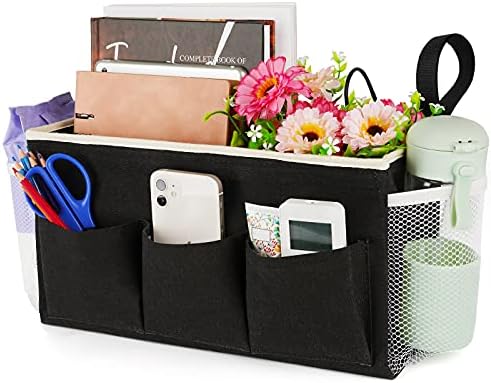 Lilithye Bedside Caddy, Bedside Storage Bag Hanging Organizer by Lilithye