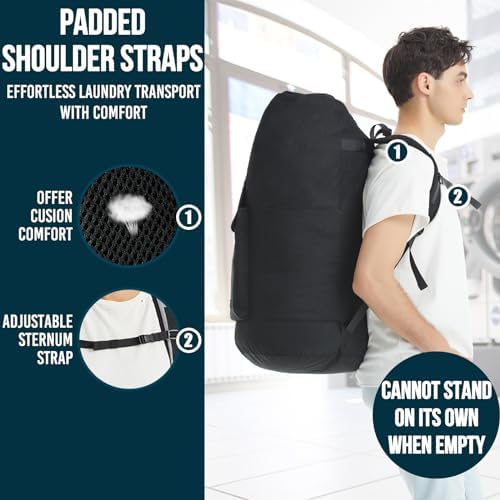 Laundry Bag Extra Large 115L, Laundry Backpack Bag, Laundry Bags Extra Large - Image 3