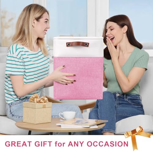 Bagnizer Large Fabric Storage Baskets | 50L Storage Bins, Decorative Linen - Image 7