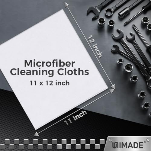 UNIMADE Microfiber Cleaning Cloth, 24 Pack Reusable Microfiber Towels - Image 3