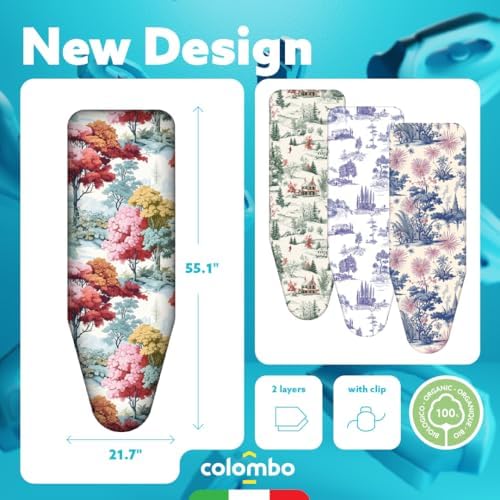 Colombo Ironing Board Cover 55.1” x 21.7” – Fits Boards Up to 51.2” x 17.7” – - Image 2