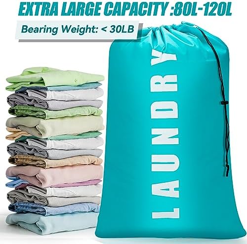 Isink Laundry Bag, 2 Pack Travel Laundry Bags - Image 4