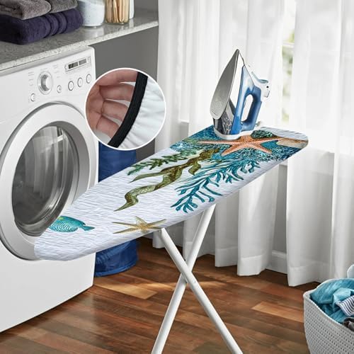 Nuxovilar Sea Creature Ironing Board Cover 15x54 Inches Polyester - Image 6