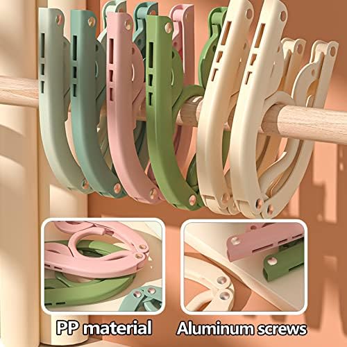 24PCS Travel Hangers, Portable Folding Clothes Hangers, - Image 6
