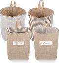 2 Pack Hanging Basket for Door, Small Jute Wall Storage, Hanging Storage Bags by Unknown