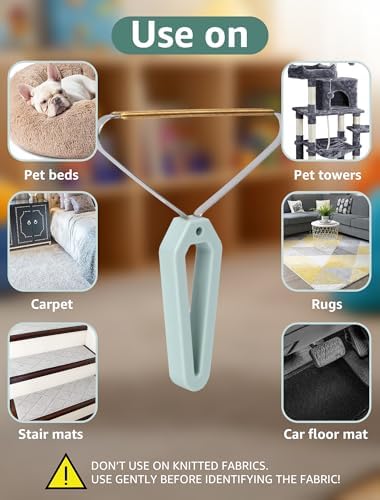 1-Pack Pet Hair Removal Tool, Fuzz Lint from Carpet, and Furniture – Effective - Image 3