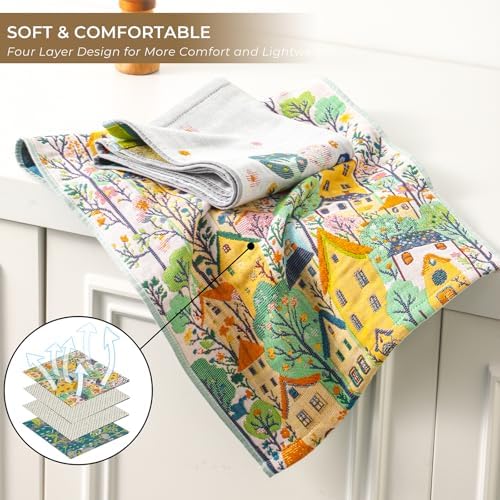 Cotton Mushroom Boho Floral Flour Sack Towels - Image 4