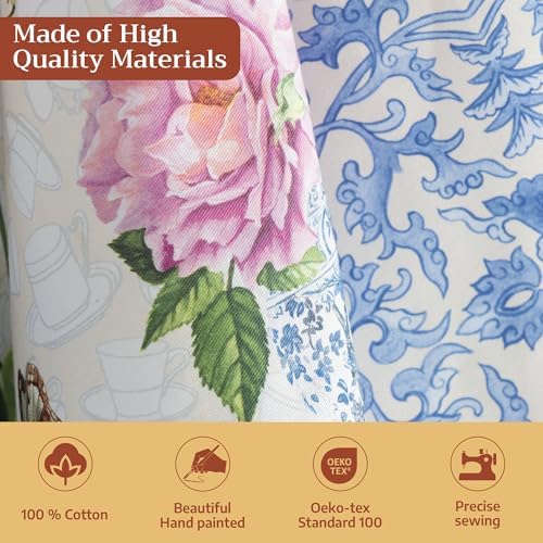 Maison d' Hermine Kitchen Towels Set of 3 Reusable 100% Cotton 27.50" x 20" - Image 3