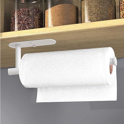 VAEHOLD Self Adhesive Paper Towel Holder Under Cabinet Mount, Wall Mounted - Image 3