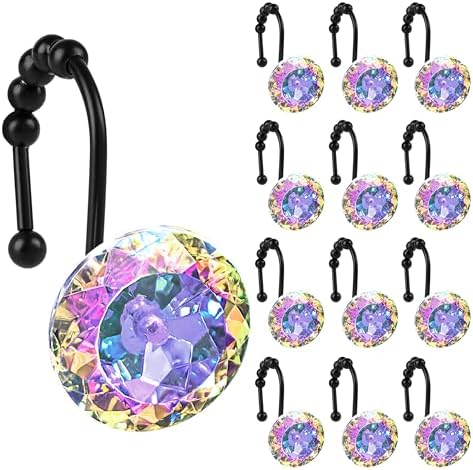 Sunlit Rustic Decorative Shower Curtain Hooks, Cabin Shower Curtain Hooks by Sunlit