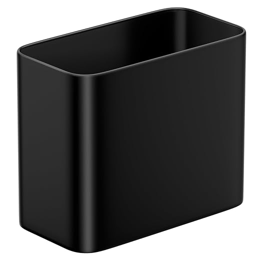 Cesun Small Bathroom Trash Can, 2.8 Gallons, Under Sink Wastebasket, Stainless by Cesun