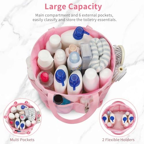 Shower Caddy Portable for College Dorm Room Essentials, Hanging Shower Caddy - Image 2